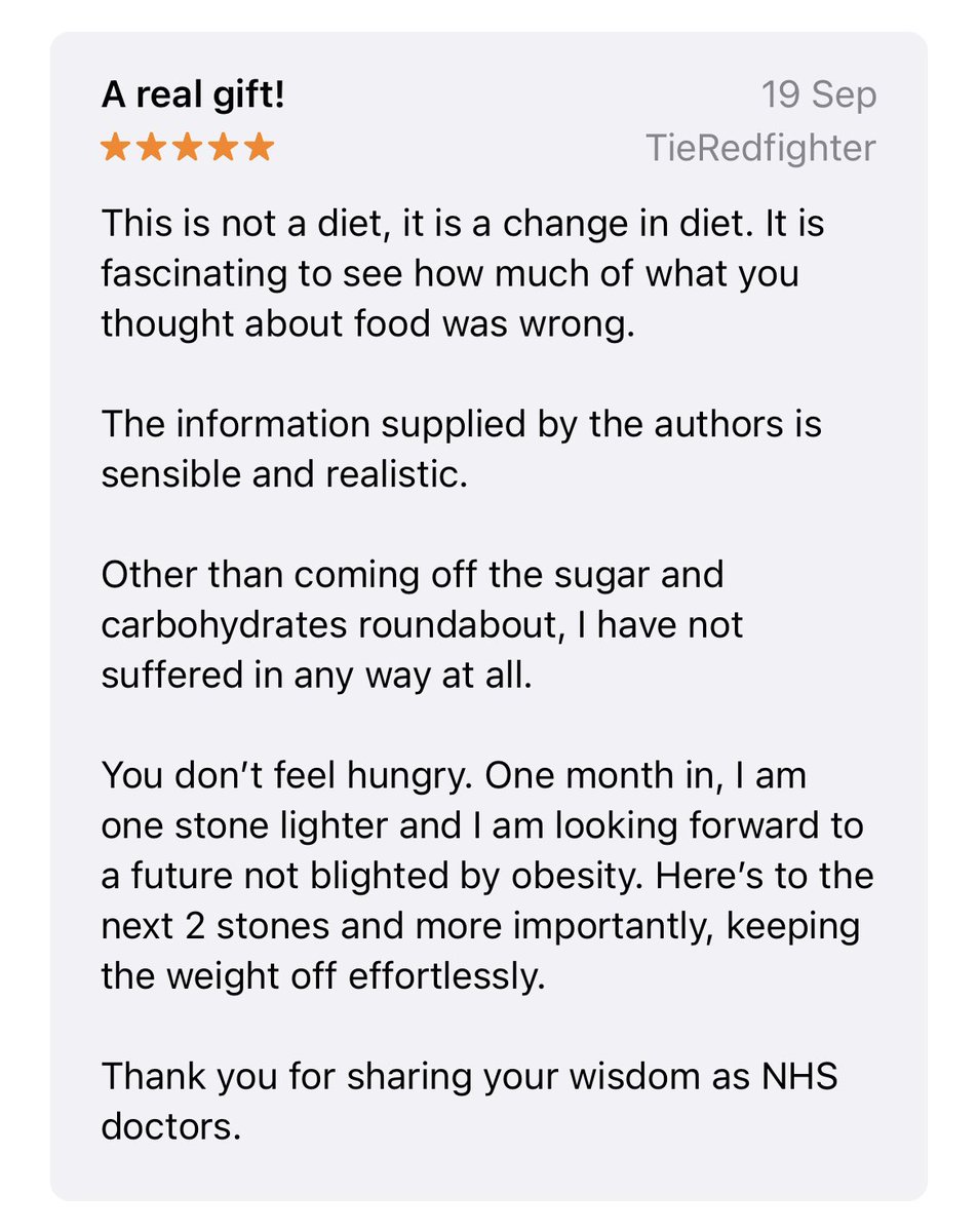 It’s really heartwarming to read reviews like this on the App Store for our Freshwell App. It makes all the work we put into it seem even more worthwhile! Thanks, TieRedfighter! 😃

Further info re our free accredited app here: lowcarbfreshwell.com/resources/fres…