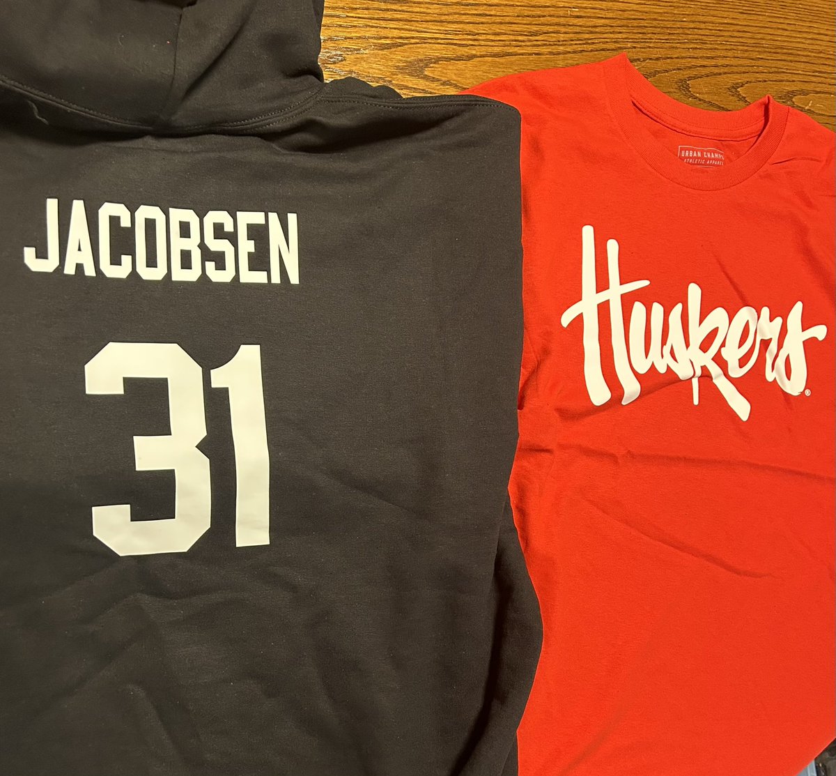 Finally got my newest fandom wear hoodie &amp;tee to back my favorite Husker Men’s Basketball Player.