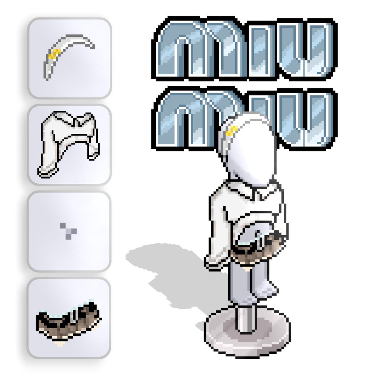 MeuHabblet's tweet image. Habblets, visuais originais da @HBMIUMIU foram adicionados ao guarda-roupas! E para comemorar, a inauguração da loja acontecerá amanhã dia 01/10 às 21h (BRT), com direito a emblema exclusivo e transmissão da @HabbletDreams. 

Separe seu melhor look azul, a equipe Miu Miu te…