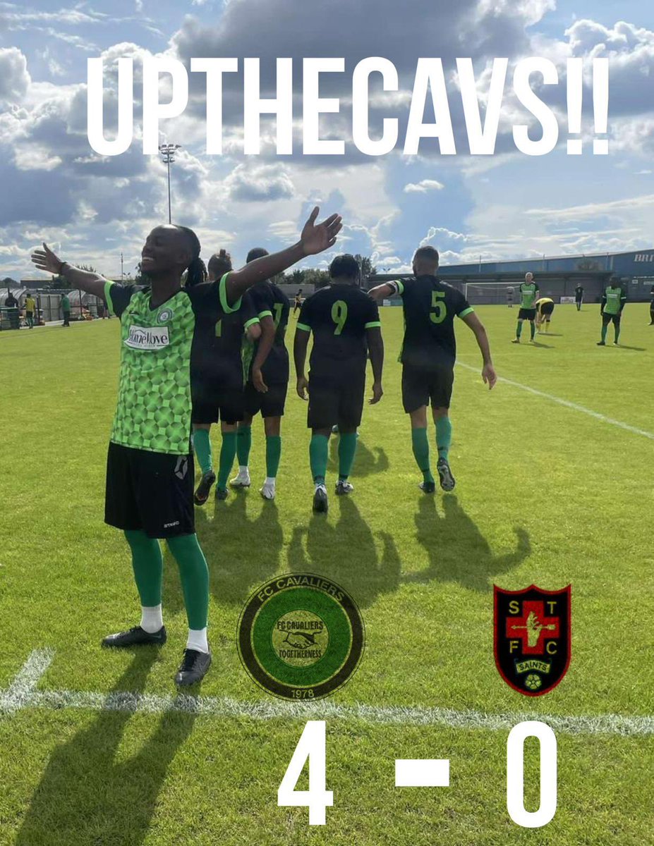 Got my bdsy goal now off for a tipple 🥂🤝💚🖤 up the cavs @FCCavaliers1978
