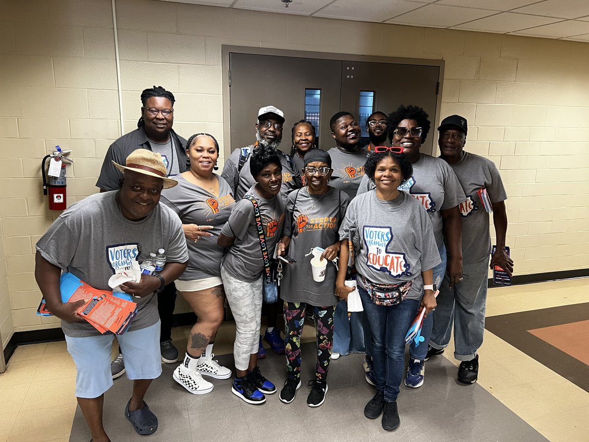StepUpForAction's tweet photo. People power about to hit the streets and get out the vote. @justice_votes @nolarisingpac #GeauxVote https://t.co/kpecN1nfM8