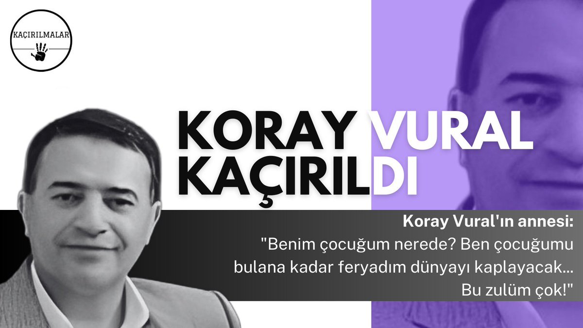 HasanCucuk's tweet photo. Koca ülke bir annenin feryadına kör ve sağır!
“Benim çocuğum nerede? Ben çocuğumu bulana kadar feryadım dünyayı kaplayacak.”

KorayVural 15GündürYok https://t.co/fS6cDt2d4k