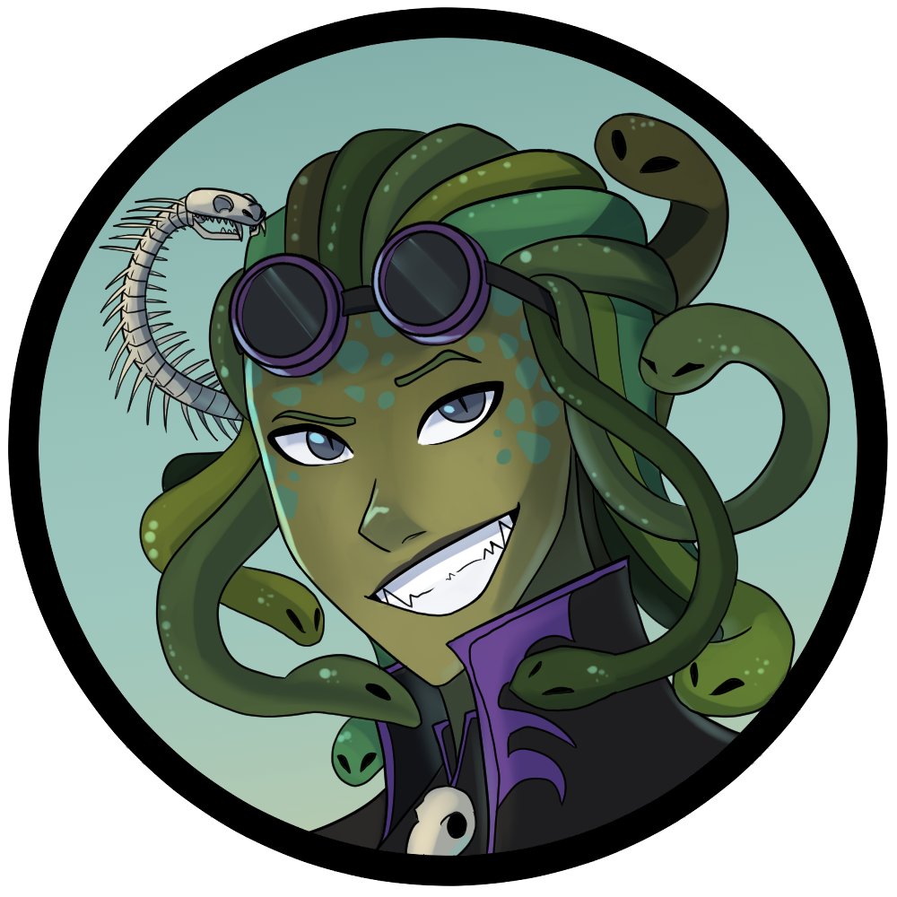 SoraKell's tweet photo. @shareocs My enby medusa Xenophon! https://t.co/FZKtuZJFLj