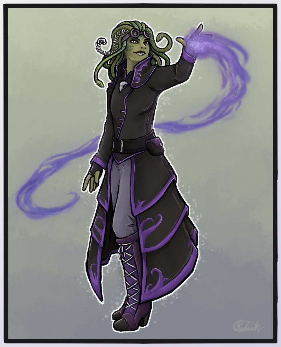 SoraKell's tweet photo. @shareocs My enby medusa Xenophon! https://t.co/FZKtuZJFLj
