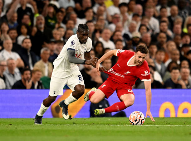 - <a href="/DiogoJota18/">Diogo Jota</a> has just been booked and then sent off because a Spurs player tripped over his own feet. This is totally rotten. Liverpool down to 9 men. What is going on.

#LFC #TOTLIV #EPL #Liverpool #Spurs