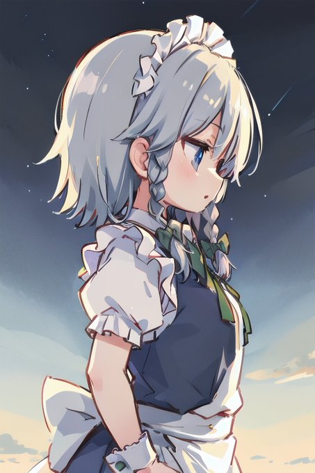 「十六夜咲夜 青ドレス」の画像/イラスト/ファンアート(新着)
