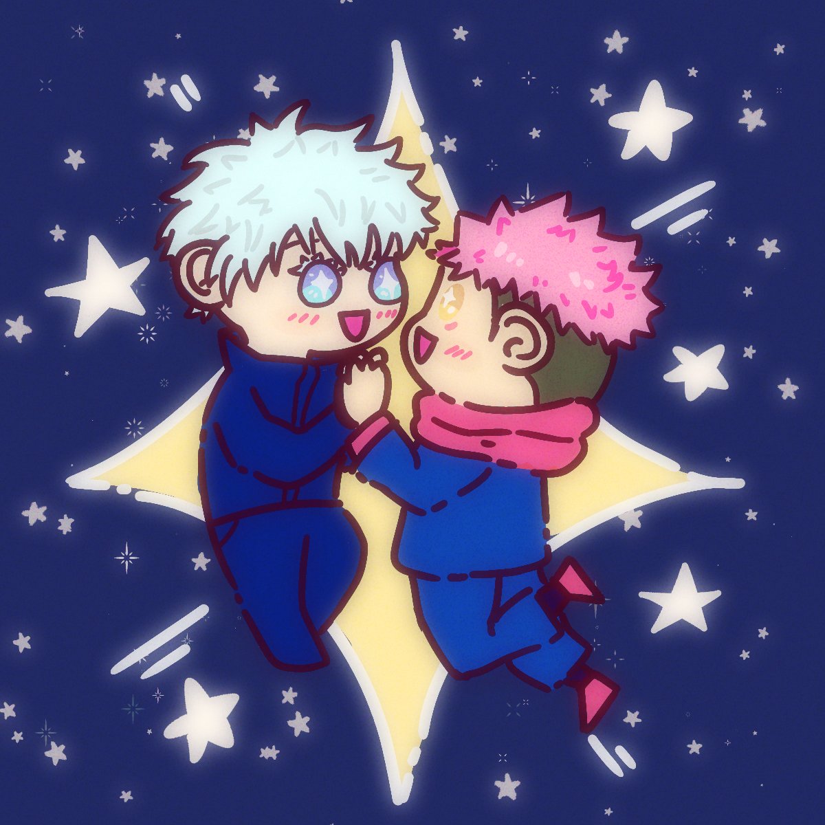 TamaGostar91's tweet photo. "Our love reaches the stars and encompasses the entire universe"

#goyuu #五悠 https://t.co/Pl7xZHC880