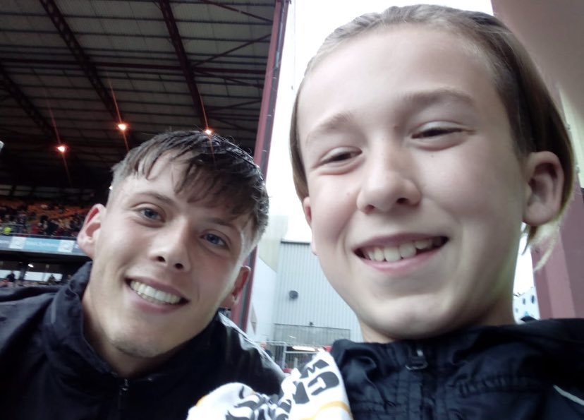 Happy son returning back to Lincoln after the match today. Not a good result for his team. But got to meet one of his idols for a chat and a selfie. Thank you @HRichardson_04 for taking the time