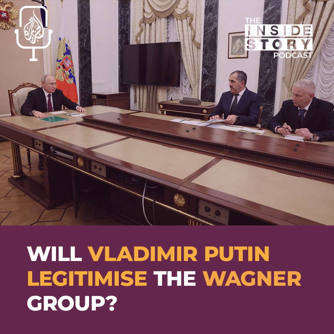 The Russian president has ordered a former commander of the mercenary force to take charge of volunteer units in Ukraine. So, how could Putin profit from Wagner fighters? 🎧 #InsideStory and @fredomhauer @MikeClarke2020s @JohnLechner1 discuss: aj.audio/TISP-583