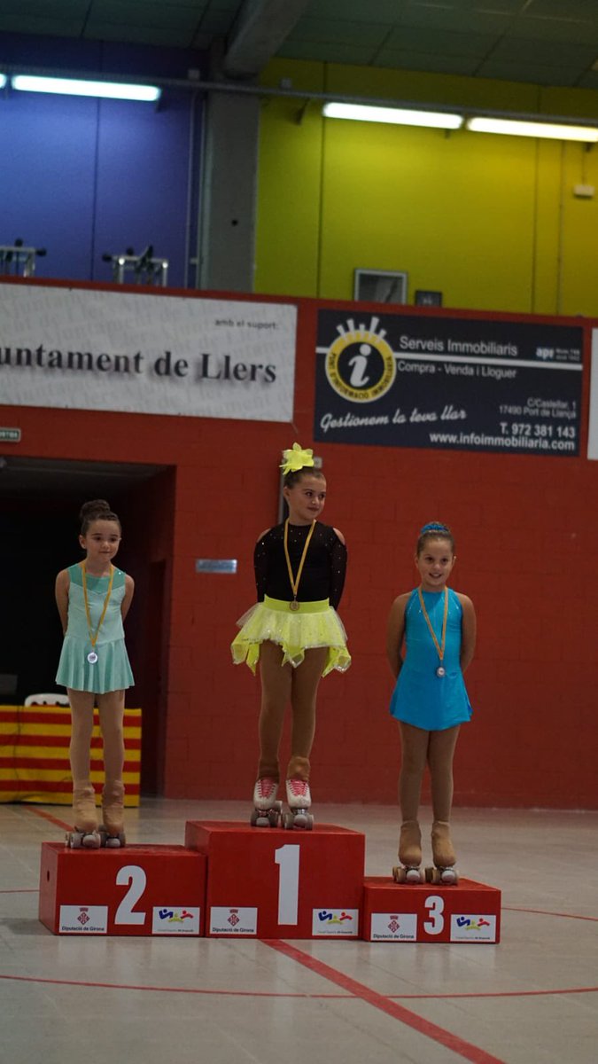 CpCelra's tweet photo. Avui les nostres patinadores han participat a l’Open Nivells 1, 2, 3 i 4 a Llers. 

Nivell 1️⃣: 
-Grup C: Gala 4ta🏅
-Grup B: Laia A.🥈, Júlia C, Biatriz, Laia C.
-Grup A: Laia R, Júlia G,  Maria dels Angels https://t.co/NZ6hbNPl0l