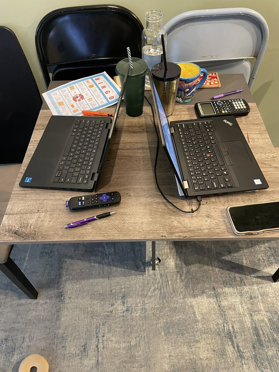 KnotePad1's tweet photo. @TICalculators 
Family learning setup together we watch and learn tv stream fun T3 virtual workshop at home

#T3IC https://t.co/YdU1KsCMsy