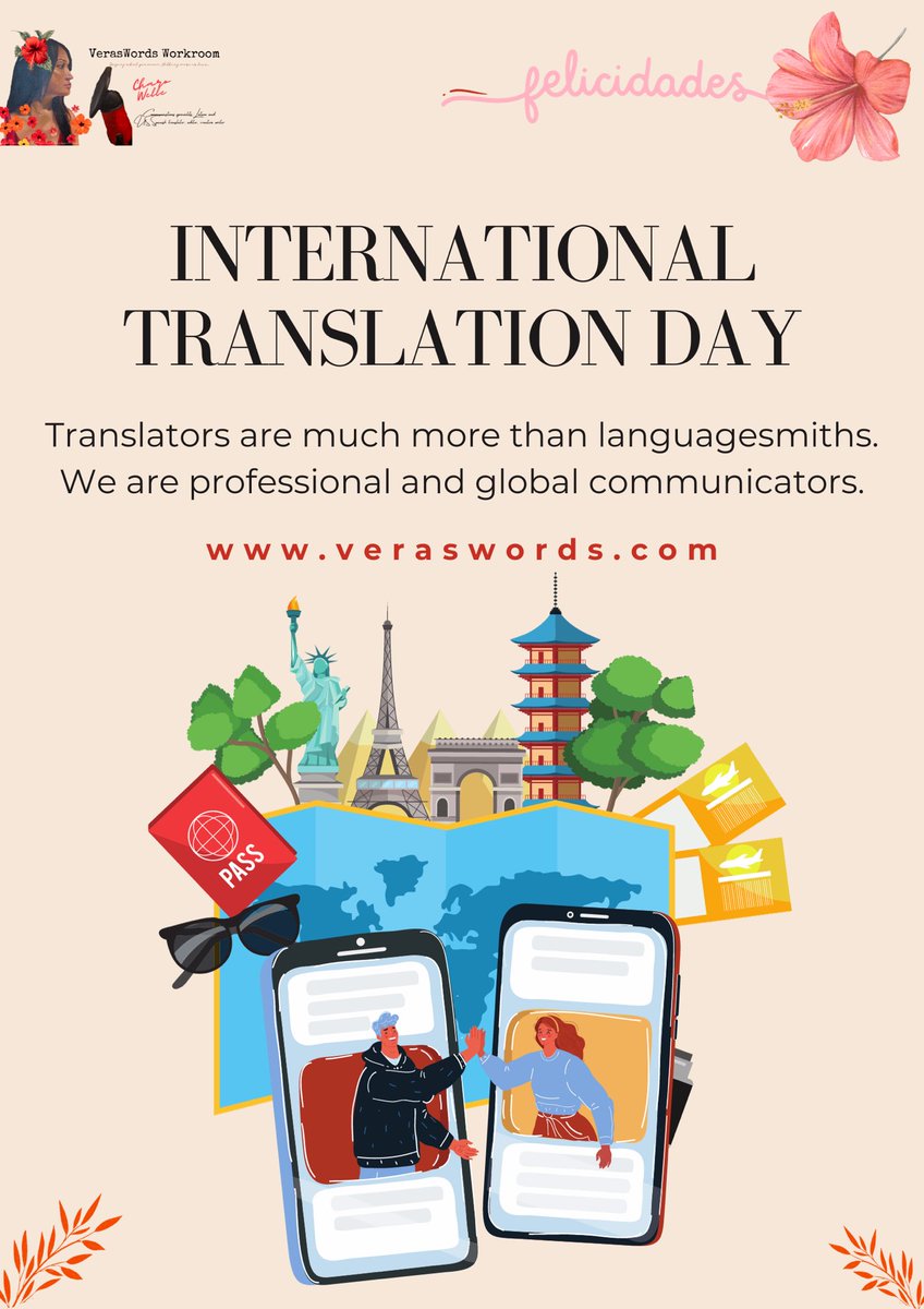 Let's celebrate translation's role in promoting communication and harmony among diverse languages and cultures! 🎉👏🏼 #InternationalTranslationDay #xl8 #1nt #communication #languagesmith #wordsmith #Professionals #communicators