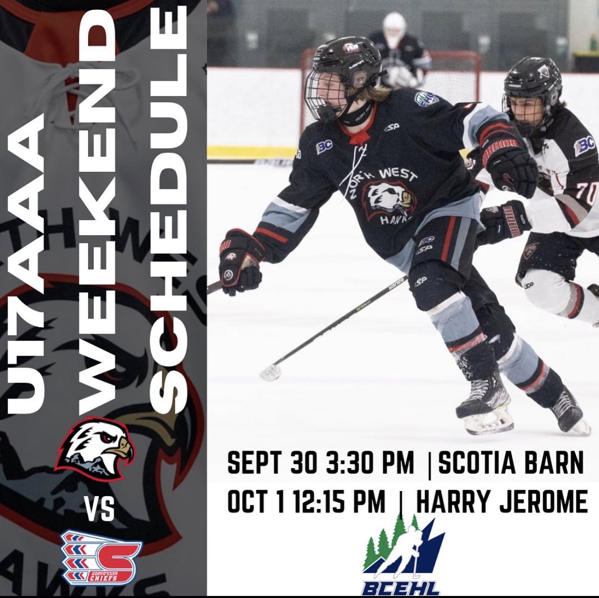 Vancouver North West Hawks (@vnwhawks_aaa) on Twitter photo The U17’s are back in action against the <a href="/NEChiefsAAA/">Vancouver NE Chiefs AAA</a> this weekend in a home and away set! Catch them in action at Scotia Barn and Harry Jerome. Let’s go Hawks!
#TrustUnitySoar #HawksSoar The U17’s are back in action against the <a href="/NEChiefsAAA/">Vancouver NE Chiefs AAA</a> this weekend in a home and away set! Catch them in action at Scotia Barn and Harry Jerome. Let’s go Hawks!
#TrustUnitySoar #HawksSoar