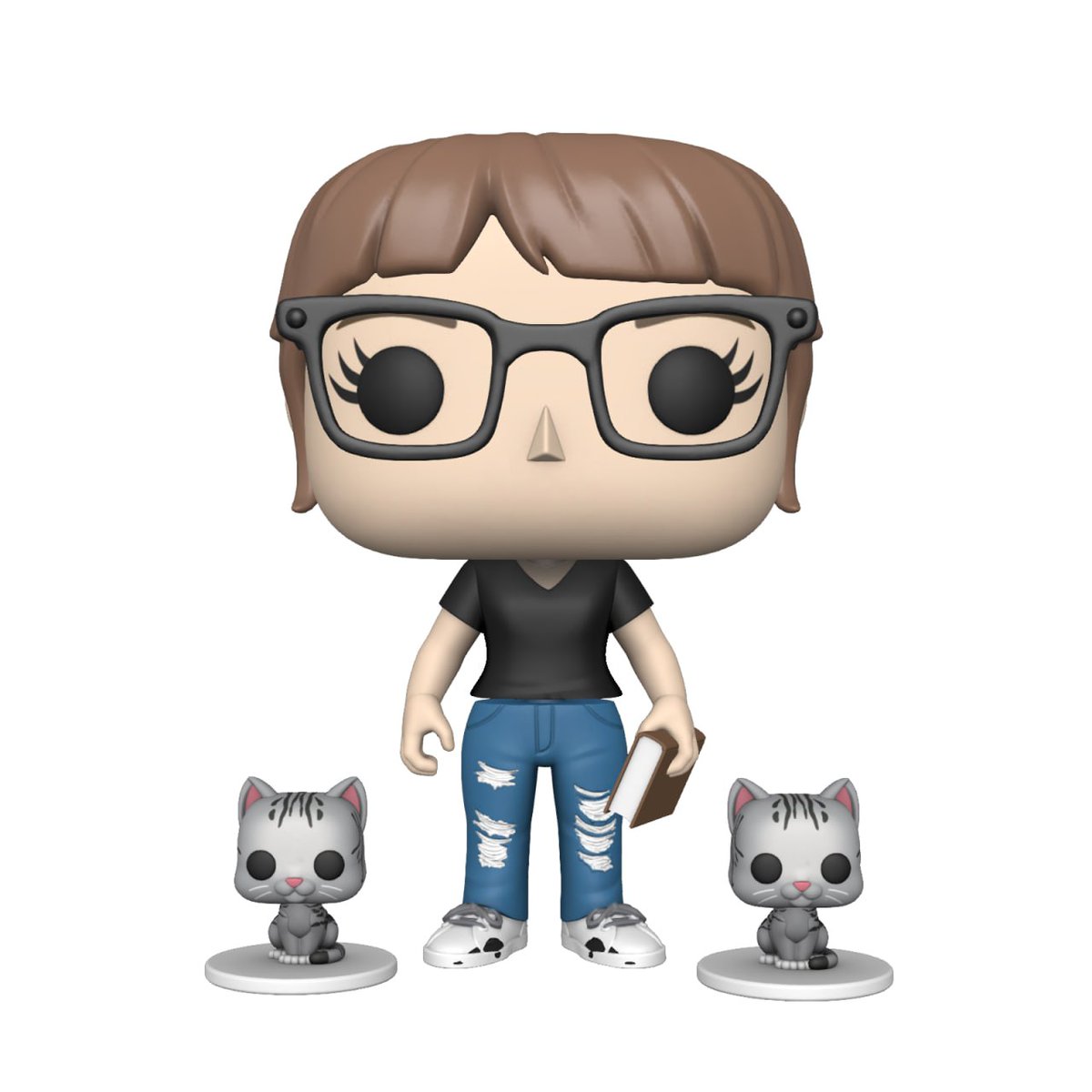 You can create a Funko of yourself now! I have a book and 2 cats. I wish they let you have three since I have three cats, but this was fun to do. Funko Jessica is so cute! A #bookworm and her cats! #Funko #FunkoPOP #PopYourself <a href="/OriginalFunko/">Funko</a>