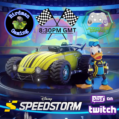 birdmangaming4's tweet photo. Big surprise Birdman Gaming is back tonite for my first stream back and tonites game is the new @Disneyspeedstorm. Plus there might me a big #suprise  aswell. So why not join us with @jediwicks  on https://t.co/64UDf58BNL at 8.30pm GMT. #follow #support #ADHD #twitch #gamer #fyp https://t.co/2fnzWDxdmG