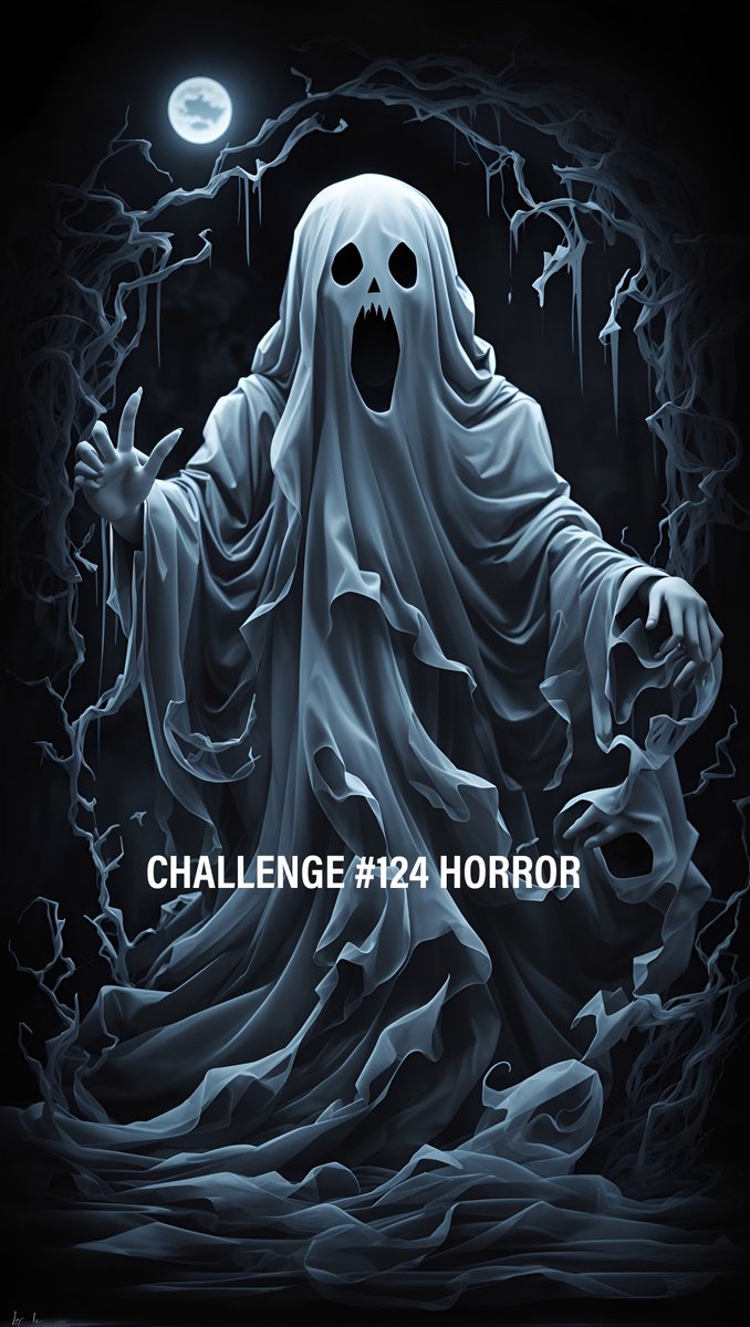 The_DailyAi's tweet photo. PROMPT CHALLENGE #124: HORROR
Feel free to unleash your creativity and interpret the phrase using any A.I. platform .
Show us your imaginative creations.
-HAVE FUN.
-I'll retweet my favourite entries.
-Don't forget to show your appreciation by liking your favorite submissions