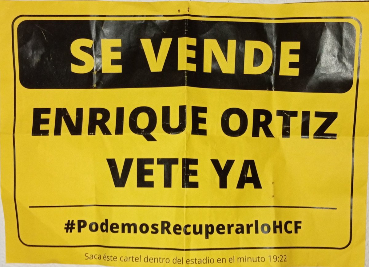 Ens conten que la <a href="/policia/">Policía Nacional</a> ha demanat documentació a una persona que estava repartint cartells com el de la foto i que la seguretat del Rico Pérez està demanant tirar-los. És cert això? També que prohibeixen cartells contra Ortiz?
Si podeu aportar testimonis i fotos/vídeos...