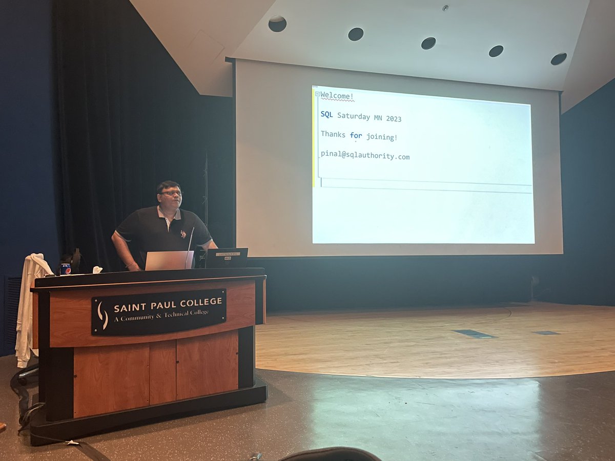 ReviewMyDB's tweet image. SQL Server performance tuning tips with @pinaldave #sqlsaturday #sqlsatmn @sqlsatofficial @PASSMN