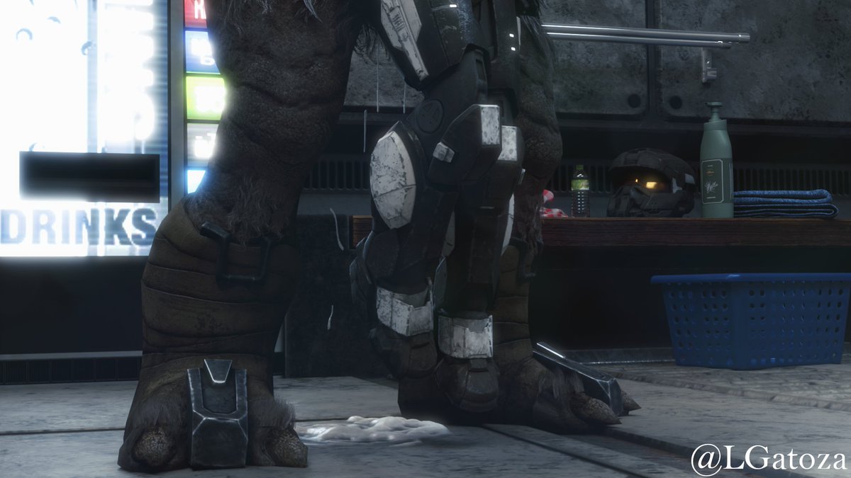 LGatoza's tweet photo. "Someone said more alien bonding time?"- Alys A171 having some fun after joint training sessions.

----------------------------------------------------------

Thank you for your patronage @Arcantile
#Halo #Blender https://t.co/IZZ0TNq6TN