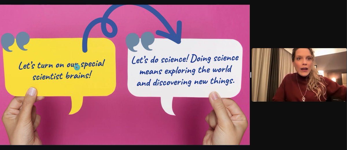 Diksha0605's tweet image. &quot;Use action words... &quot; to avoid science is for special people or you need special brains for this.
@Mrs_Gilchrist #ToddleTIES 
What ideas do children form about these domains from what they see and hear? 
#ConsciousTeaching
