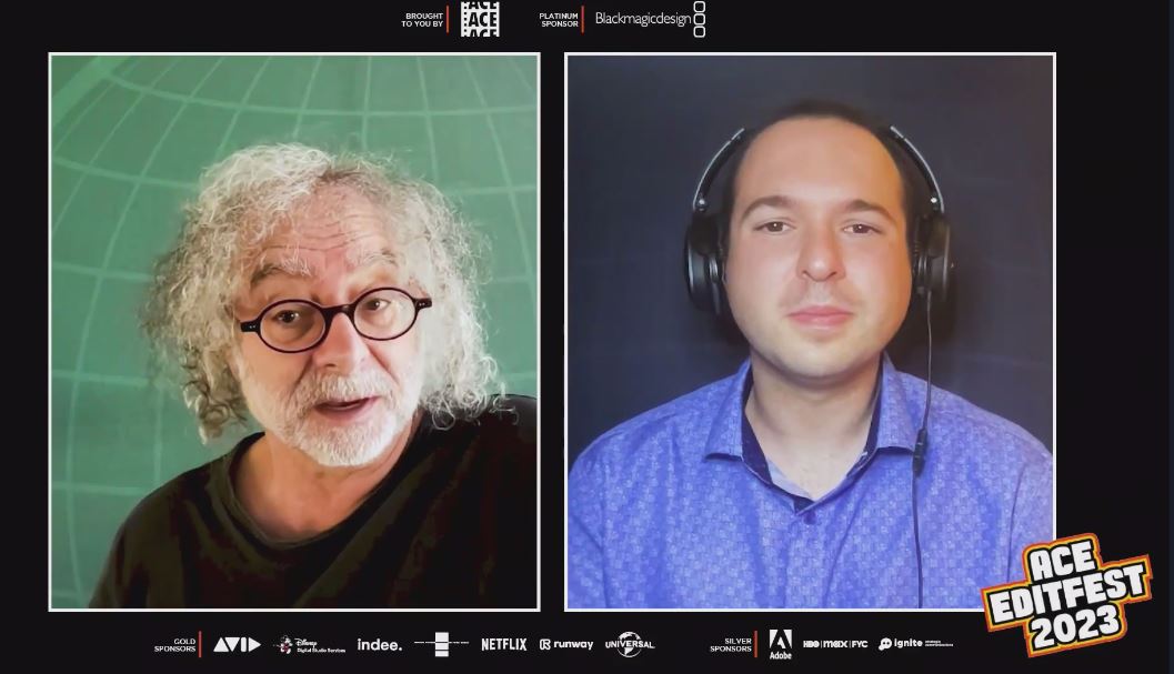 WATCHING NOW - EditFestGlobal.com
🤩Master Class with Hank Corwin, ACE
w/ Joshua Handler (Picturehouse 441)
Hank Corwin, ACE (The Big Short, Vice, Don’t Look Up, Natural Born Killers)

▶️ICYMI - there is an "On Demand" option avail. until 7pm PST tonight! #EditFest