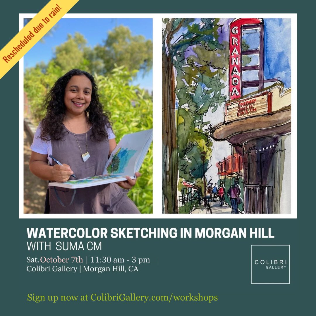 sumacm's tweet image. Rescheduled to Oct 7! Spots still available: colibrigallery.com/event-info/wat…