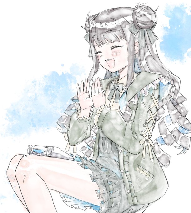 ゲーム中コントローラー置いてガチ拍手する魔法少女 #nimichart