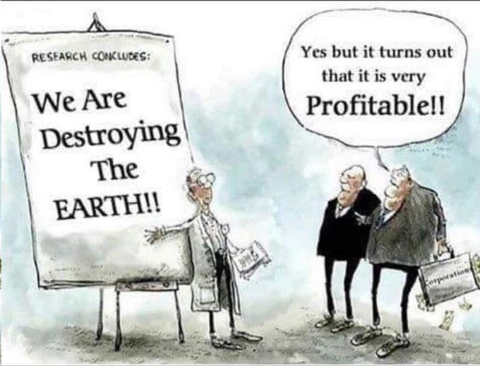 All for the profit! #exxonknew #climatebrawl #ClimateActionNow