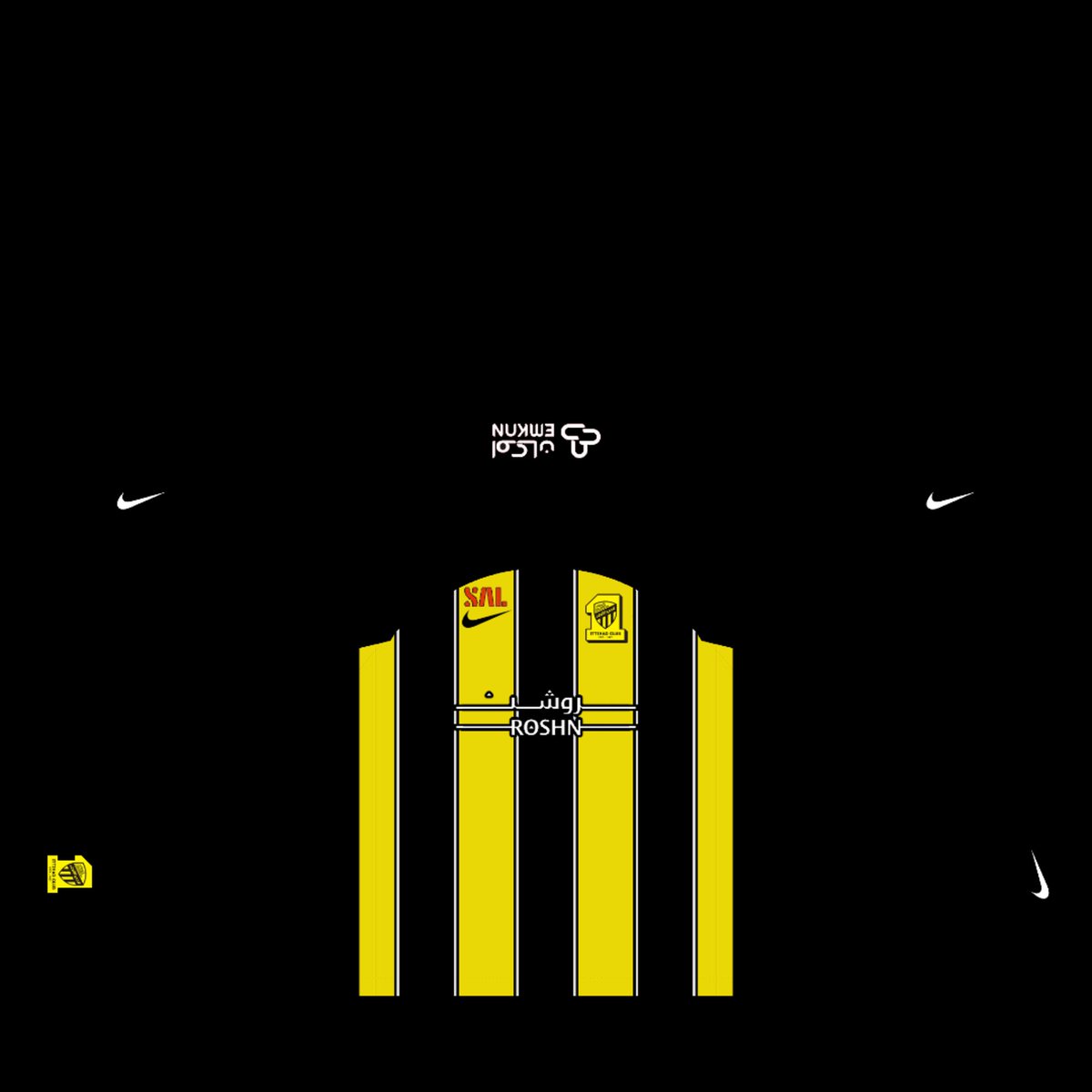 akcedm_kits's tweet photo. Official: Al Ittihad Jeddah 2023-2024 Season Kits #drawing #akcedm #alittihad #kits #pes2021 #pes21 #alittihadjeddah #ittihad #Shaab #ittihadfc #jeddah #peskit #kitmaker #numoor #kitpes #pes #tigers #alittihadkits #eFootball2023 #sal #emkan #roshn #Nike @ittihad @ittihad_en https://t.co/ZcOGit5VRT