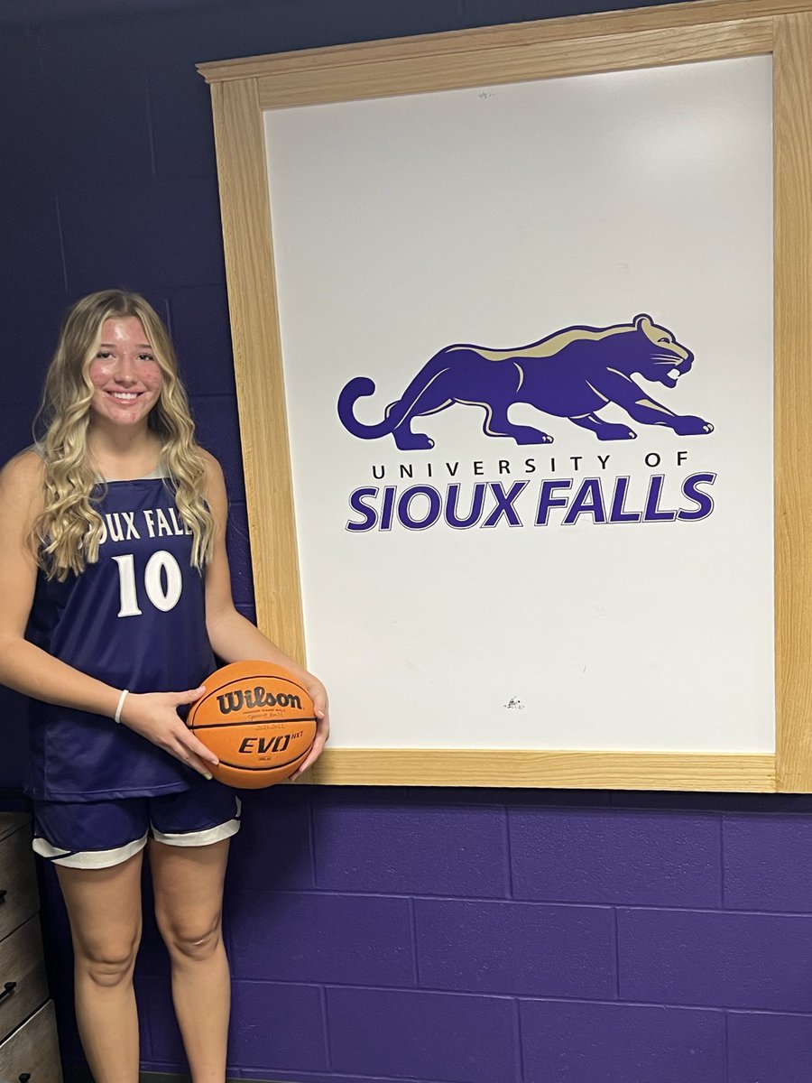 After a great visit at <a href="/USFCougarsWBB/">USF Women's Basketball</a>, and an awesome talk with <a href="/coach_trap/">Travis Traphagen</a>,Coach Neumann, and Coach Bergan.I’m grateful to have received an offer to play basketball at the University of Sioux Falls. #gocoo