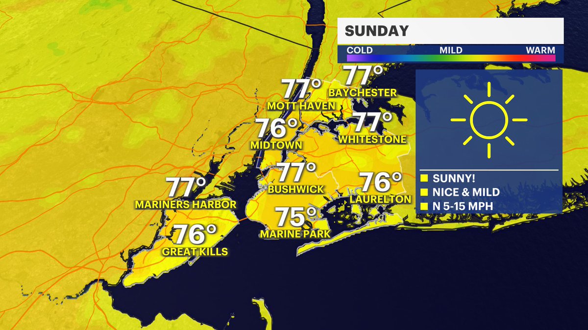 Krystal_Weather's tweet photo. After yesterdays doozy, we have a splendid start to October to look forward to! A dry, mild and sunny stretch..! Tune in to News 12 Bronx &amp; Brooklyn to see when it will feel like Fall. https://t.co/vNyfgMtzmd
