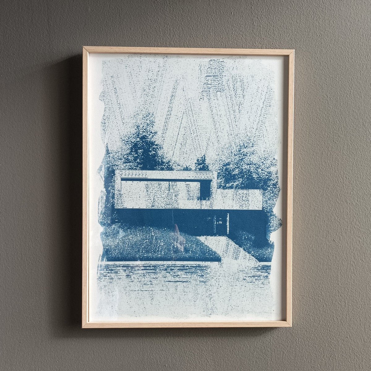 Cyanotype &amp; laser 30x40cm