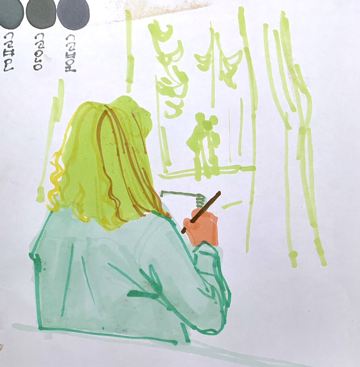 Sketches from a weekend trip to Portland with buddies :)