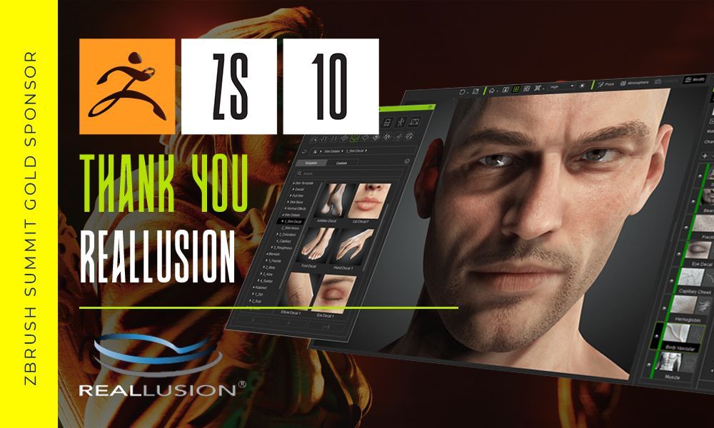 maxonzbrush's tweet photo. THANK YOU to #ZBrushSummit 2023 gold sponsor Reallusion! Visit them online at https://t.co/04ZHDO2zqB! https://t.co/IY2L27rxwZ