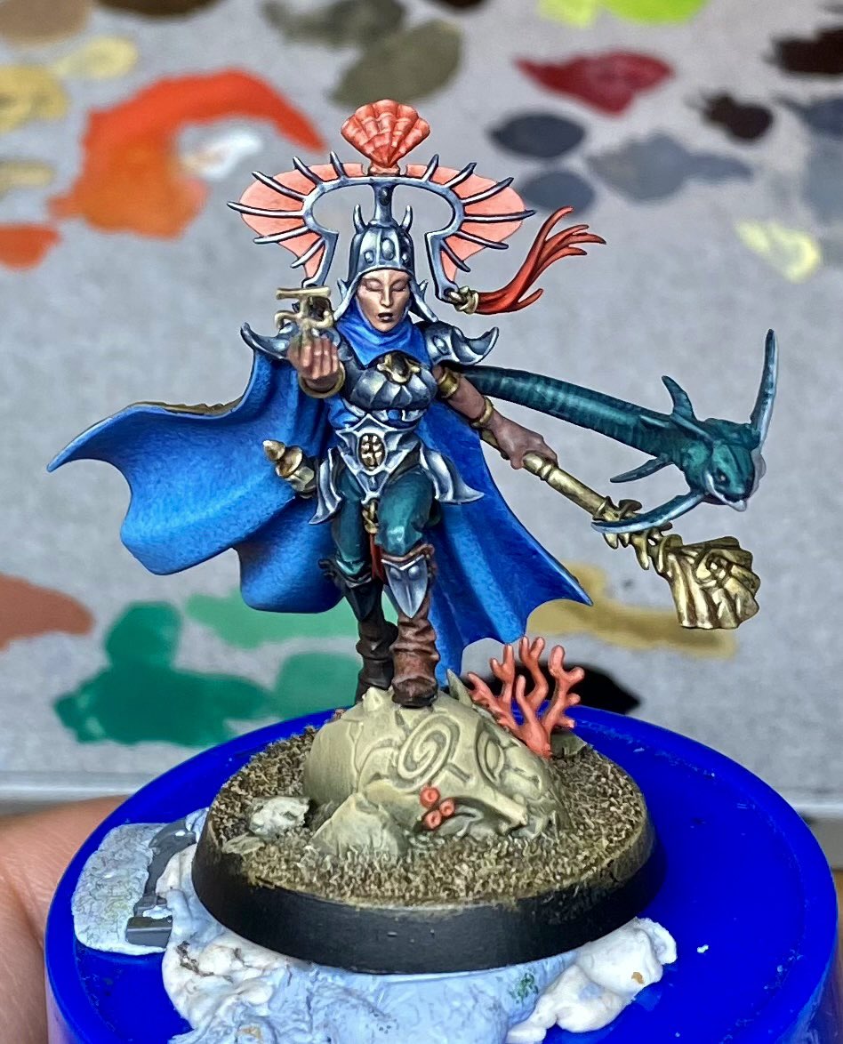 Getting back into painting more regularly hopefully. Just got to paint the back of this one 😬#PaintingWarhammer 
#warhammercommunity