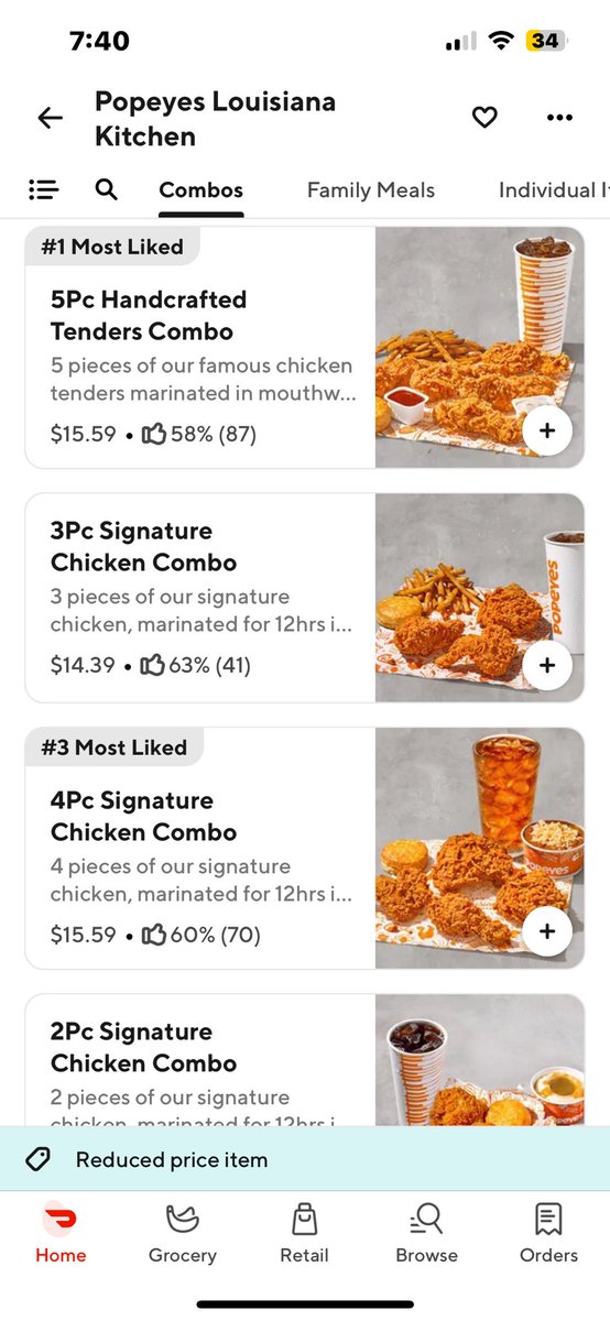 856butler's tweet photo. Wasup with these ugly ass prices on @DoorDash @Popeyes https://t.co/3WFXZu5WLz