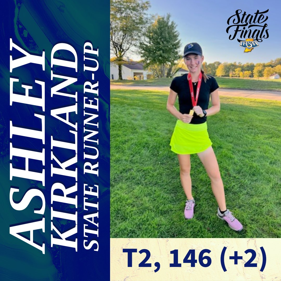 CastleGirlsGolf's tweet photo. "That's so good!"

Another great finish at the @IHSAA1 state finals. Congratulations @ashleymkirkland on a T2, state runner-up. https://t.co/OT48h60q7w