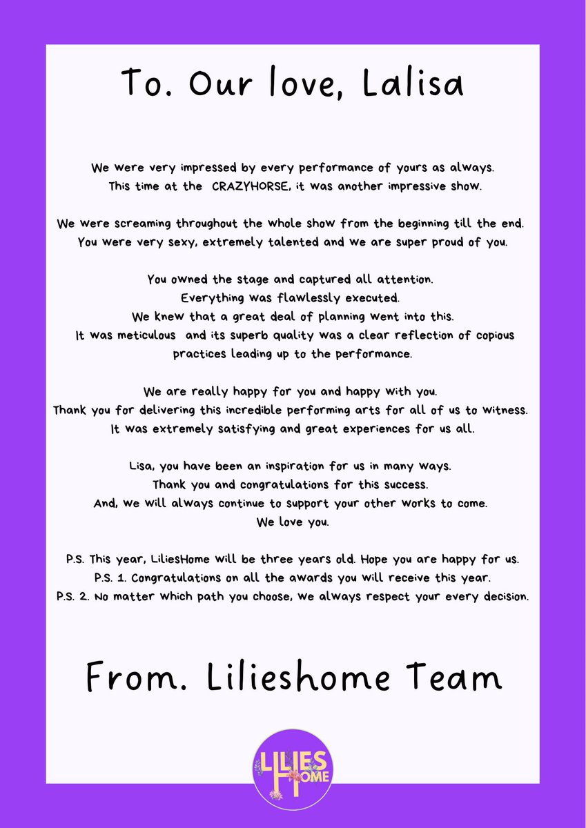 Lilies Home tweet media