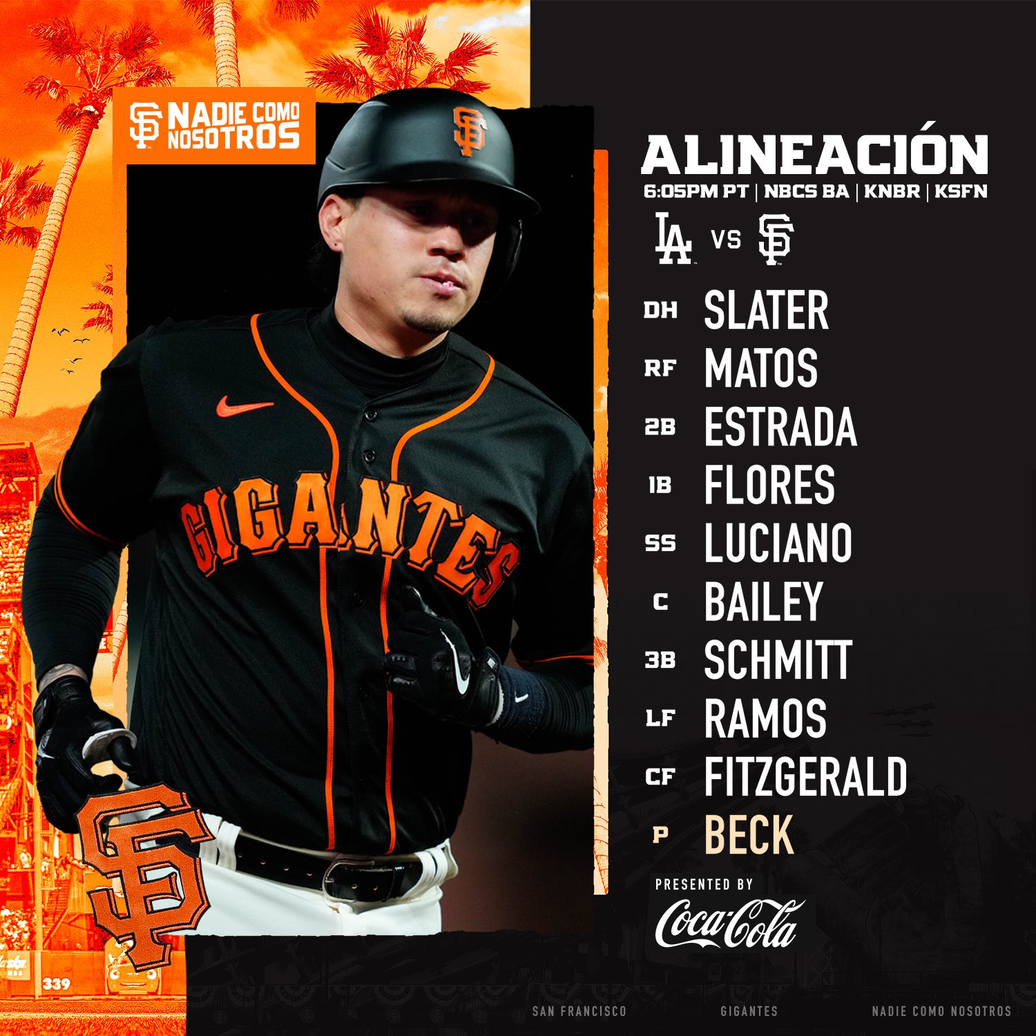 SFGiants on X: Tonight, the team will wear GIGANTES jerseys in honor of  #CincodeMayo  / X
