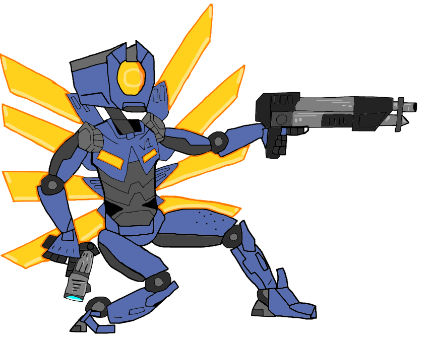 HaydenCyber's tweet photo. first time drawing v1 and a v2 bonus alt I did #ultrakill #newblood #hakita #art #v1 #v2 https://t.co/Hf9zYgIC4X