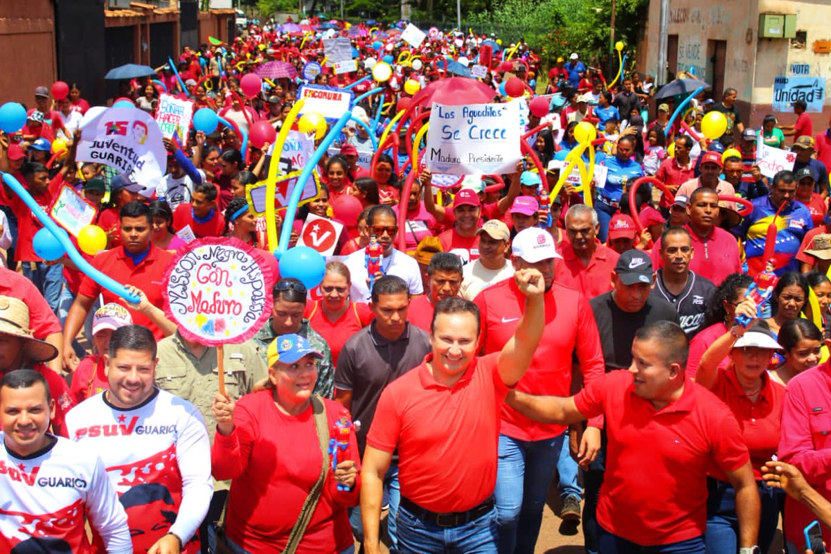 El municipio San José de Guaribe del estado Guárico, se llenó de pueblo luchador, valiente y comprometido con un futuro de bienestar social, prosperidad y Paz. ¡Cuentan conmigo pueblo amado, para seguir construyendo la Patria buena, independiente y soberana!