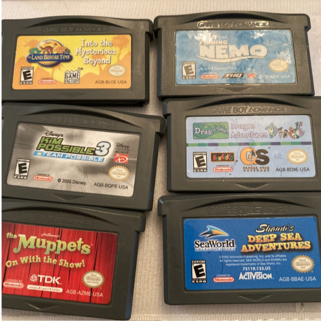 JustShopthirft's tweet photo. Will take offers
https://t.co/LhvJw9AQ6b #GameBoy #GameBoyAdvance #gamer #gamers #gamesforsale #gamelot #gamesonebay #mobilegames #Kimpossible #landbeforetime #findingnemo #dragonadventures https://t.co/FhcnupN6Q8
