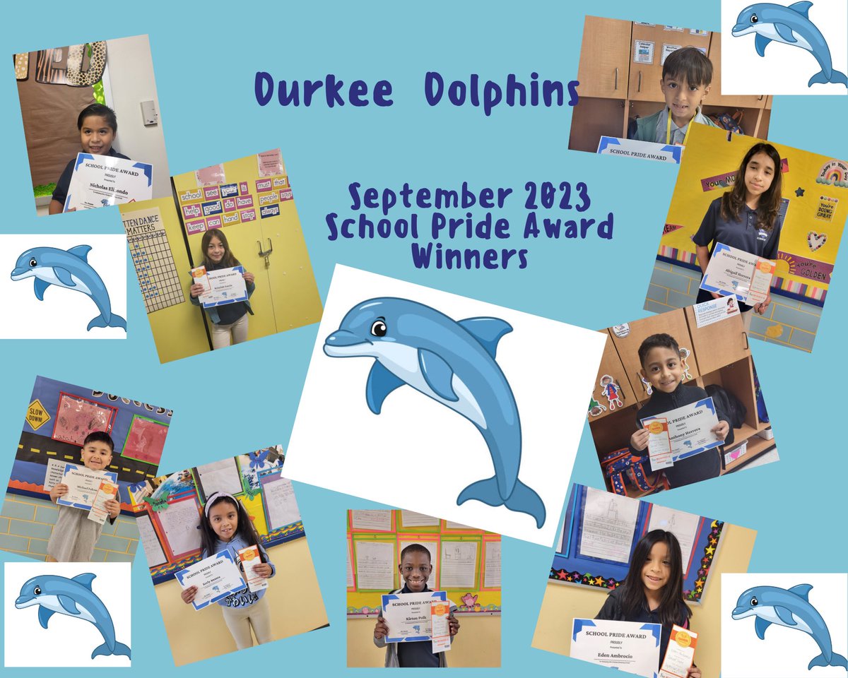 Durkee Elementary (@teamdurkeees) on Twitter photo September School Pride Award winners!
¡Ganadores del Premio del Orgullo Escolar de septiembre! <a href="/AliciaPuente713/">Alicia Puente</a> September School Pride Award winners!
¡Ganadores del Premio del Orgullo Escolar de septiembre! <a href="/AliciaPuente713/">Alicia Puente</a>