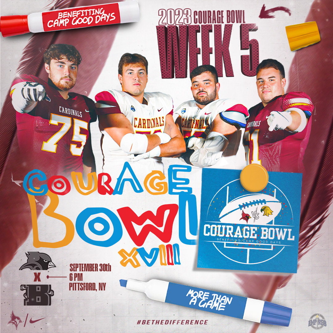 🚨 Courage Bowl XVIII🚨
📍Pittsford, NY / Growney Stadium 
⏰6:00PM
📺portal.stretchinternet.com/sjfc/
🎟️sjfcardinals.hometownticketing.com/embed/event/43

#CardinalCode #BeTheDifference