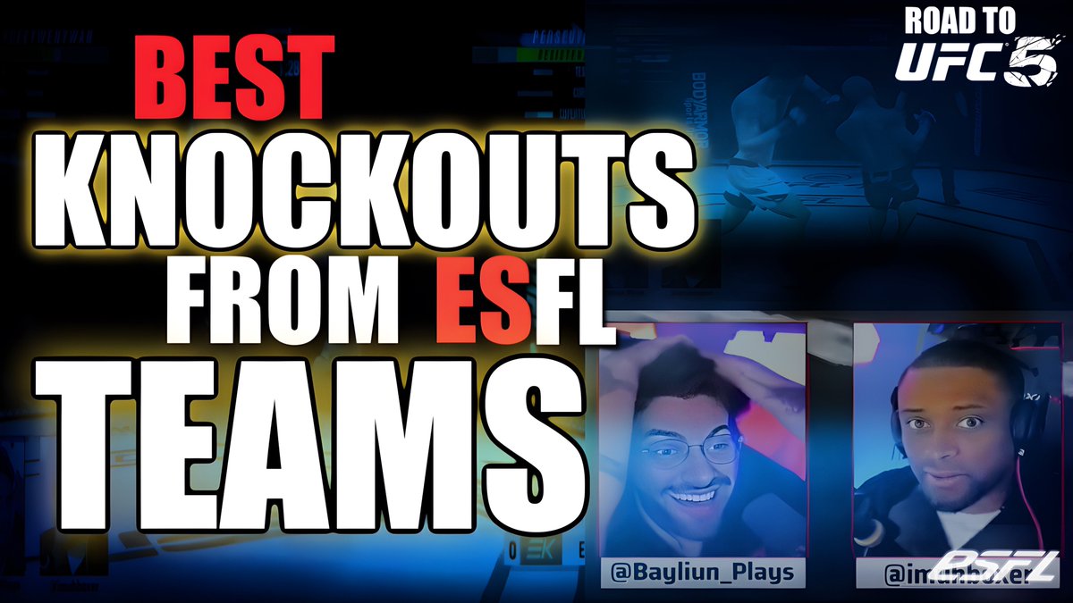 Compilation of The Best KOs from our ESFL Teams Season ---- stay tuned for more info about #UFC 5 launch and how you can be part of it with the ESFL!!!!  

youtube.com/watch?v=MvLkf_…