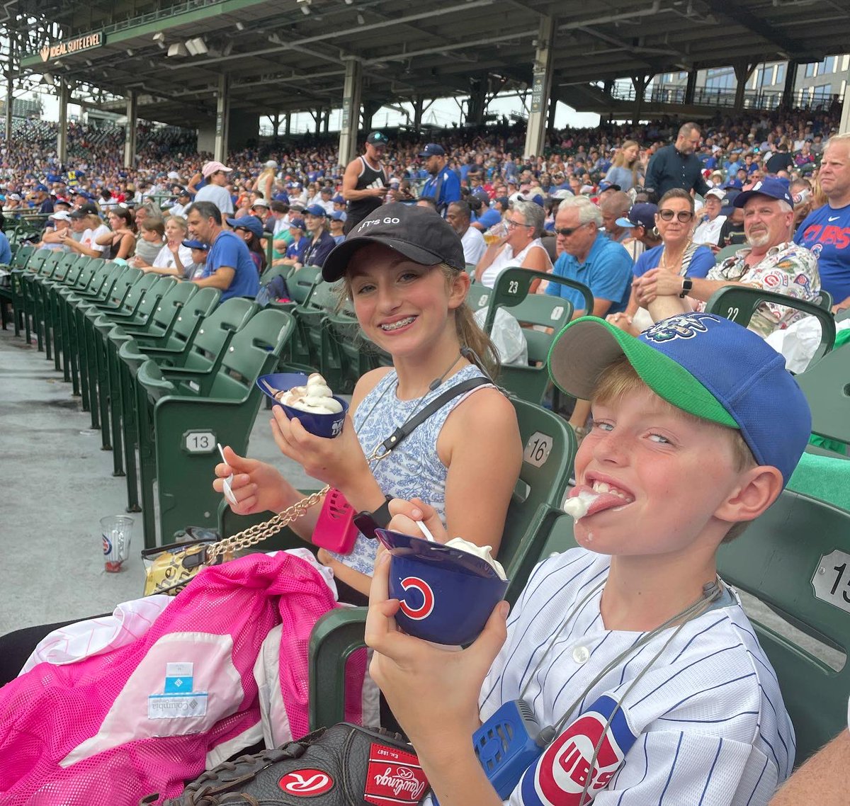 stephnewton's tweet image. Has there ever been more proof that the Newtons are masochists than being @Cubs and @VandyFootball fans? Our poor kids. #BuildingCharacter