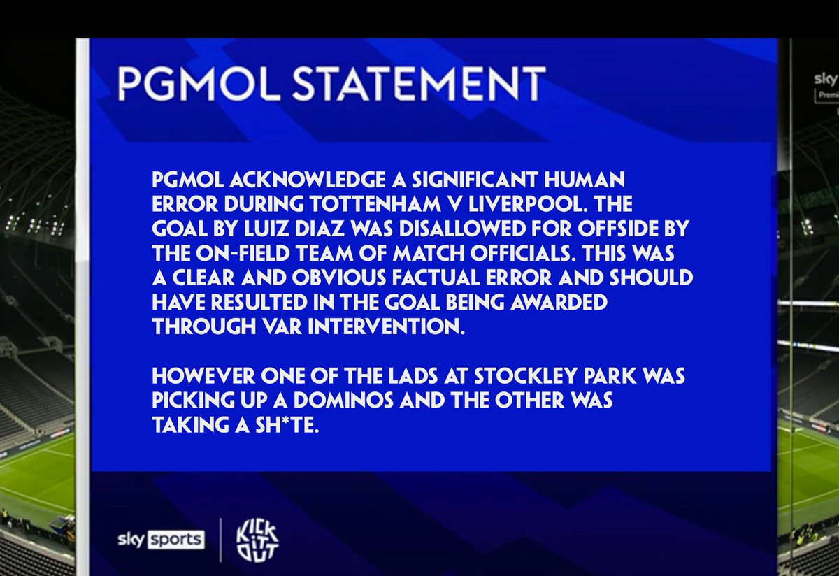 paddypower's tweet photo. The PGMOL have released an official statement. https://t.co/rkLWCiQxMN