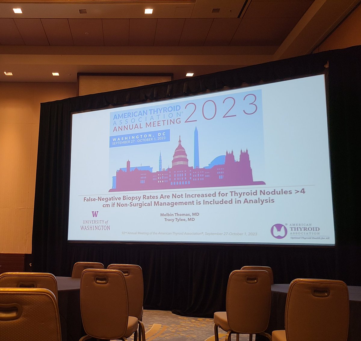 Tracy Tylee (@rowing_mom_md) on Twitter photo Great presentation by <a href="/UWEndocrinology/">UW Endocrinology</a> 2nd year fellow Dr. Melbin Thomas on the false negative FNA rate of large thyroid nodules. Excited to work with her on the next steps in our project and gain new insight on how to follow these nodules. #thyroidnodules #ATA2023 Great presentation by <a href="/UWEndocrinology/">UW Endocrinology</a> 2nd year fellow Dr. Melbin Thomas on the false negative FNA rate of large thyroid nodules. Excited to work with her on the next steps in our project and gain new insight on how to follow these nodules. #thyroidnodules #ATA2023