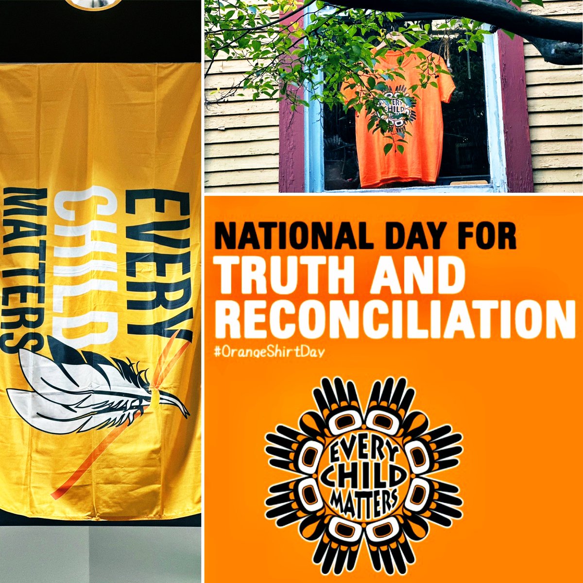 🇨🇦から、おはようございます🤗
カナダ時間の本日(9/30)は #TruthAndReconciliation  （真実と和解の日）。今年で3回目です。寄宿学校で犠牲になった子供たちを追悼し、その影響を認識する日。オレンジがシンボルカラーでEvery Child Mattersは「全ての子供達が大切」という意味です。
#51001おは戦🍨c2