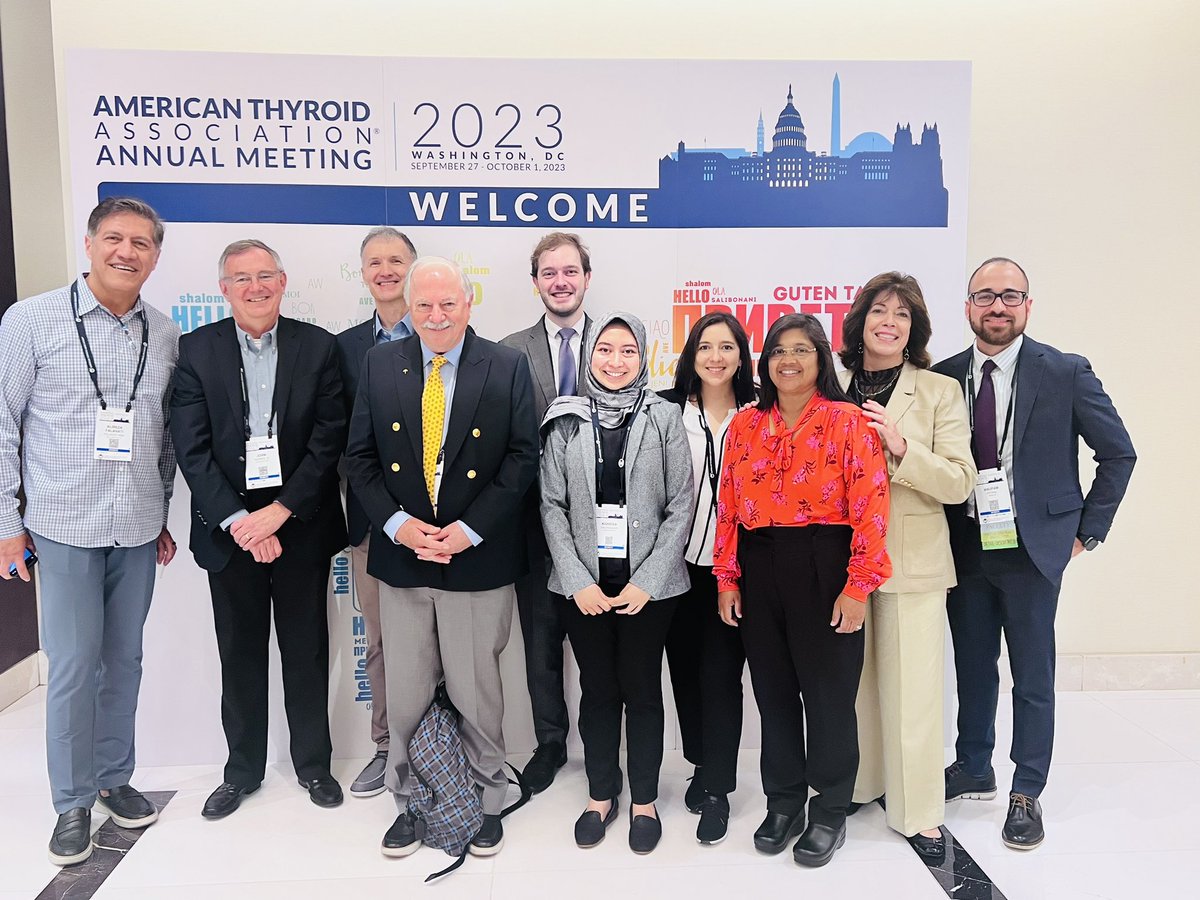 M. Regina Castro (@mrcastro123) on Twitter photo 100th birthday celebration of <a href="/AmThyroidAssn/">American Thyroid Association</a> !
A great time to catch up with older friends and colleagues and the new generation of bright endocrinologists from the Mayo Clinic family!
#MayoEndocrinology
#ATA2023 100th birthday celebration of <a href="/AmThyroidAssn/">American Thyroid Association</a> !
A great time to catch up with older friends and colleagues and the new generation of bright endocrinologists from the Mayo Clinic family!
#MayoEndocrinology
#ATA2023